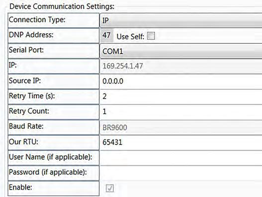Instant Replay Figure 96. Communication settings. Setting Common Communication Parameters These fields are used for communication setup for the netlist Push process. See Figure 96.