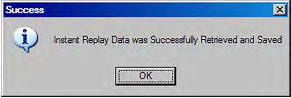 If no errors are encountered, the Success dialog box opens. See Figure 114.