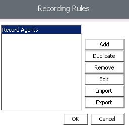 A popup window for Recording Rules will appear as