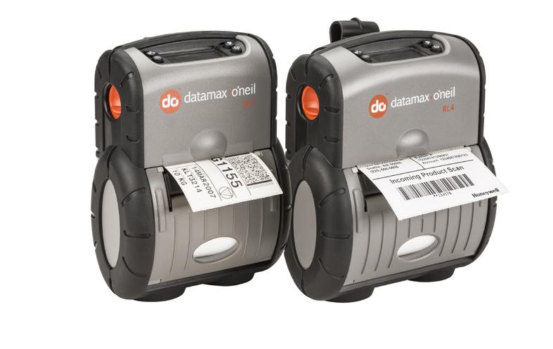 RL3E AND RL4E RUGGED LABEL PRINTERS Rugged Mobile Label Printers to Process Shipments at the Highest Print Quality Large label capacity, excellent battery life, and easy-to-configure scripting