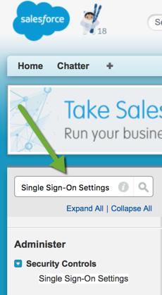 Configure Salesforce SAML 2.0 Setting for Single Sign-On Prerequisites 1. Salesforce.com tenant needs to have Custom Domains enabled (e.g. customerdomain.my.salesforce.com) 2.