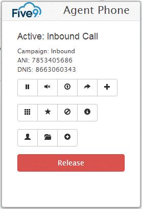 Making and Handling an Active Call Overview Top Row Hold/Retrieve: Click to place a call on hold, click again to retrieve a call off hold.