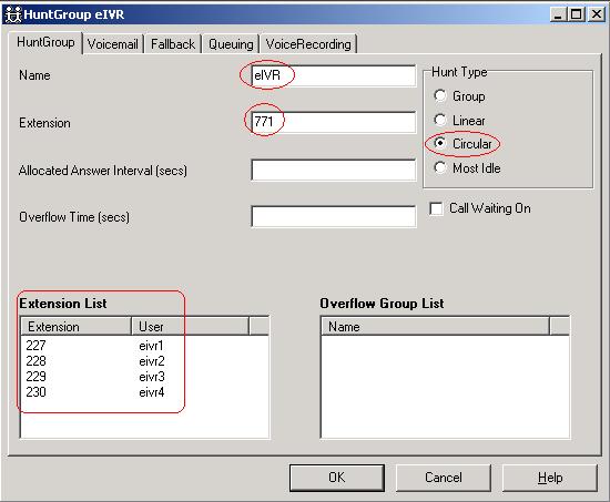 23. Right click in the HuntGroup list window and select New.