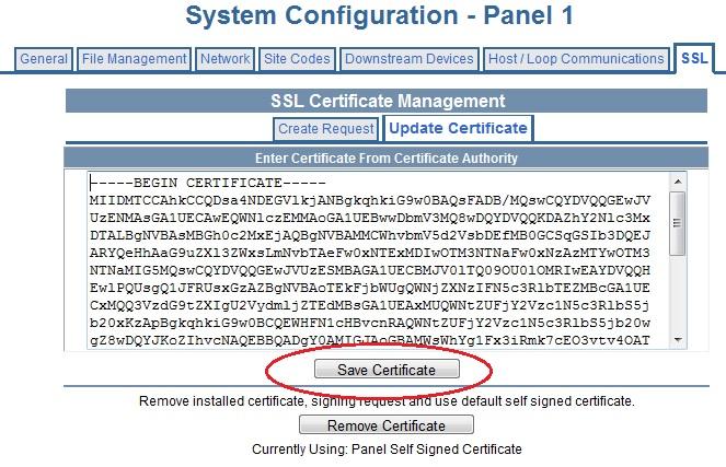 2.10.2 Installing a CA Provided Certificate Key Your Certificate Authority (CA) will provide you with a certificate key.