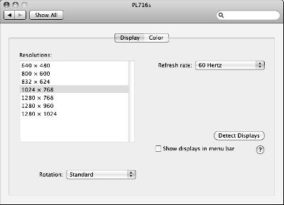 Chapter 1: Customizing OS X Change the Display Size 1. Open System Preferences and then click the Displays icon. 2.