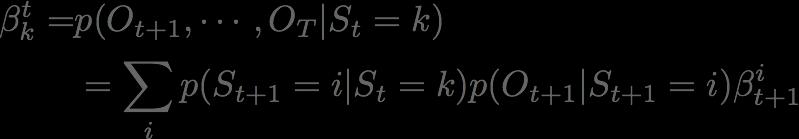HMM: Backward Probability Similar to forward probability, we can express as