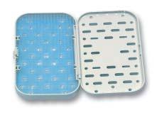 Containers This line of small to medium sized trays has been specially designed to help organize and protect your mini to microsurgical instrumentation during sterilization, surgical presentation and
