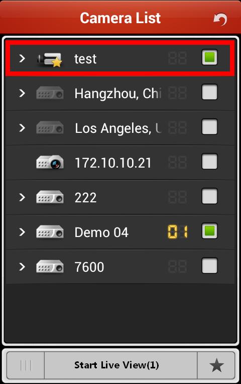 Favorites Configuration You can add the commonly used camera(s) to the favorites so that you can access the camera(s) conveniently. 1.