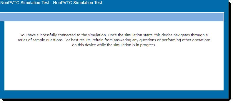 Proctor clicks the Simulation Number or enters the simulation number