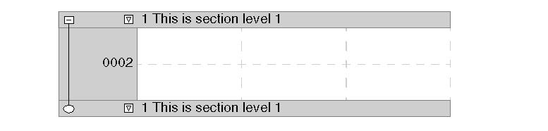Creating a Program Displaying a Section Level Introduction You can display up to three section levels in a program: By expanding the section levels one after another Or by manipulating the tree