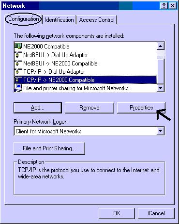 Configuring PC in Windows 95/98/ME 1. Go to Start / Settings / Control Panel.