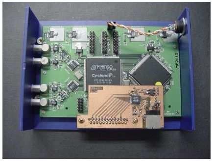 Pre-amplifiers set and FPGA-based boards (called MPDs)
