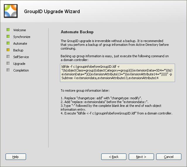 Upgrading to GroupID i. From the Attribute list, select the name of the extension data attribute configured for WebDir 4. ii.