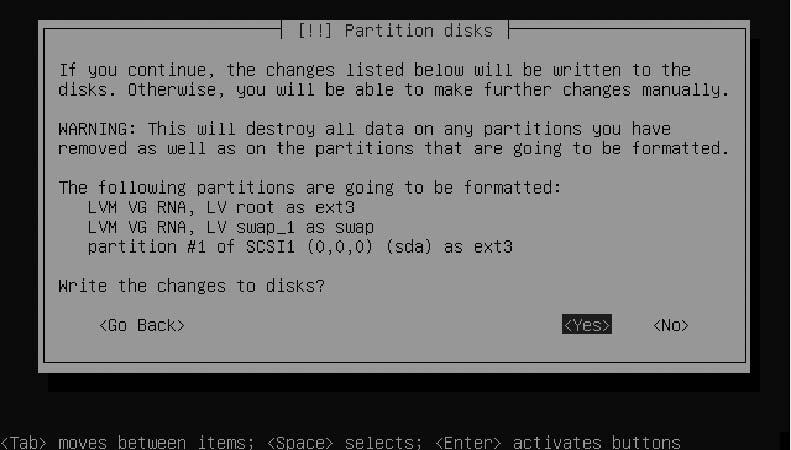 14 CHAPTER 1 INSTALLING UBUNTU SERVER Using the Guided LVM-Based Setup The procedure for an LVM-based disk layout is a lot like the simple guided disk setup.