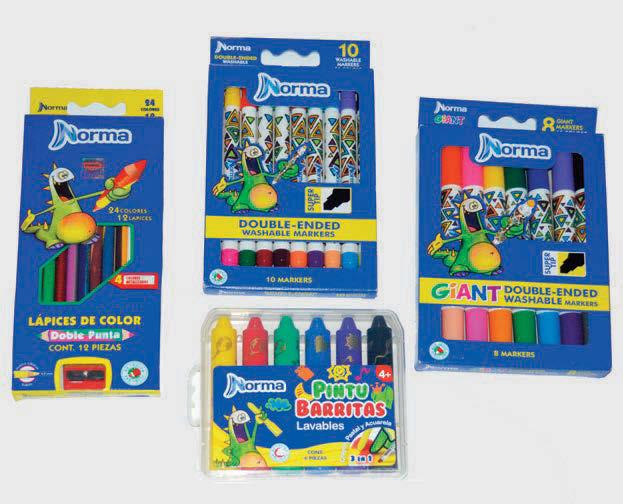 Size 9 x 11 533222 7702111332225 24 NORMA Products - Double-Ended Magic Markers 544612