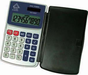 10/40 - Handheld calculator, 10 digit, big number display - Memory, percent & square root