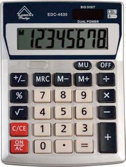 10/40 - Desktop calculator - 8 digit, big number display - Fixed angled display - Memory, percent