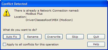 3. Navigate to the proper place in the lower pane, then right-click in the pane and select Paste. The copied item will be imported into the server configuration.