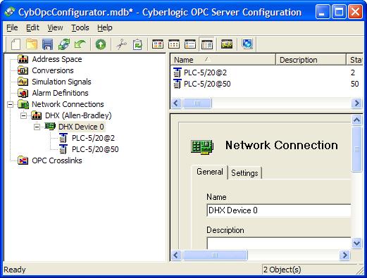 The editor will try to find all network connections and automatically detect and configure all network nodes.