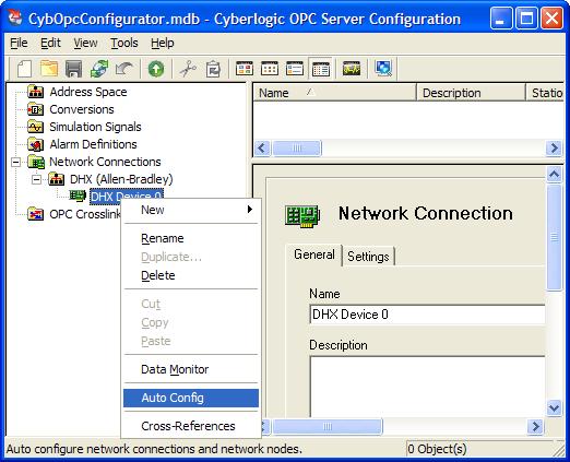Right-click the specific network connection and select Auto Config from the context menu.