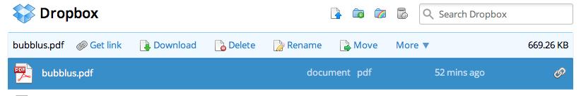 Once you click on a file name, more options