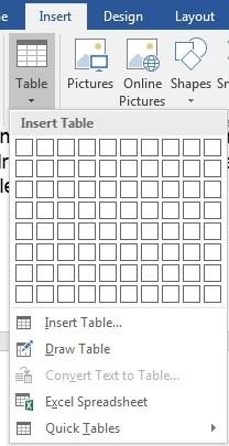 19 Highlight the table and right click. Select Table Properties from the drop-down menu.