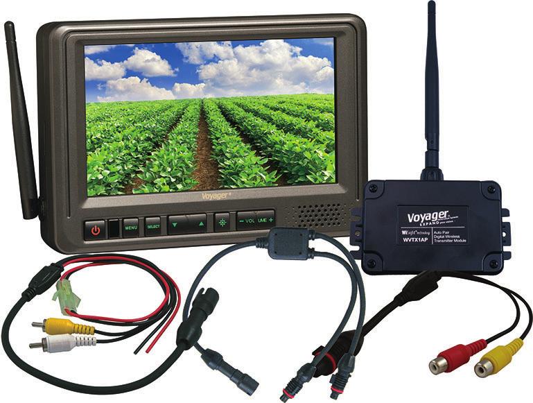 Section 7: Digital Auto Pair Wireless System Auto Pair Wireless System with 2 Monitor Viewing Components (Harvester Mounted Camera) Oxbo Part Number: WVOS7APNC System Includes: WVOS7APNC WVOM713AP,