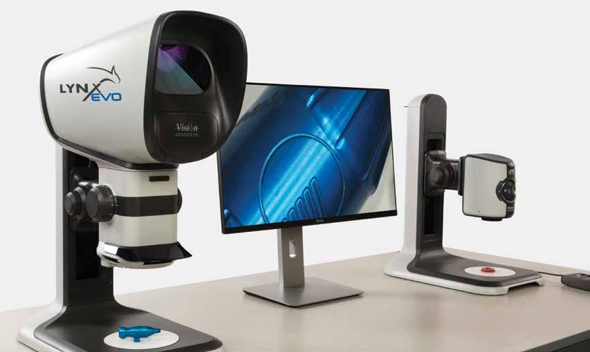 Work in complete comfort... The ergonomic advantage EVO Cam allows operators to work in complete comfort, liberating users from the restrictive working practices of eyepiece microscopes.