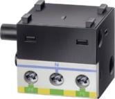 Digital input module with 2 inputs (cable length up to 100 m) for local motor starter functions for mounting onto the front of motor starters, operational voltage 24 V DC (supplied from U 1 ),