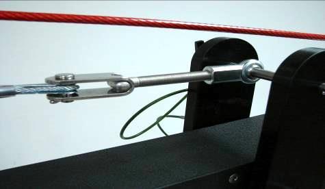 Cable 2 clip the end with the turnbuckle to the latch point closest to the front of the crane.