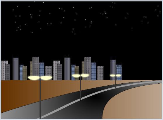 3-22 Adobe Flash Professional CS6: A Tutorial Approach Figure 3-31 The night scene Answers to
