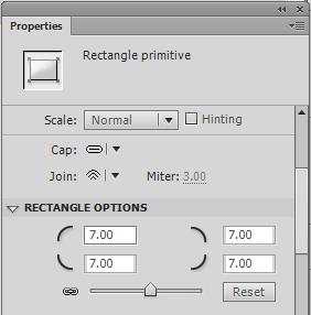 Working with Symbols and Instances 3-9 Creating a Shape In this section, you will create the shape of the button symbol. 1. Choose Rectangle Primitive Tool from the Tools panel. 2.