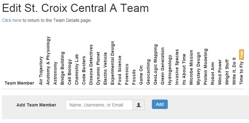 If you have Varsity and JV teams, you will see the following screen: Pick which team you would like to complete the roster for first, and then continue with the directions.