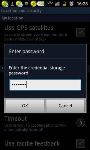 Figure 82 Configuring credential storage password 12. Click OK.
