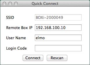 2. Enter IP address for the projector.