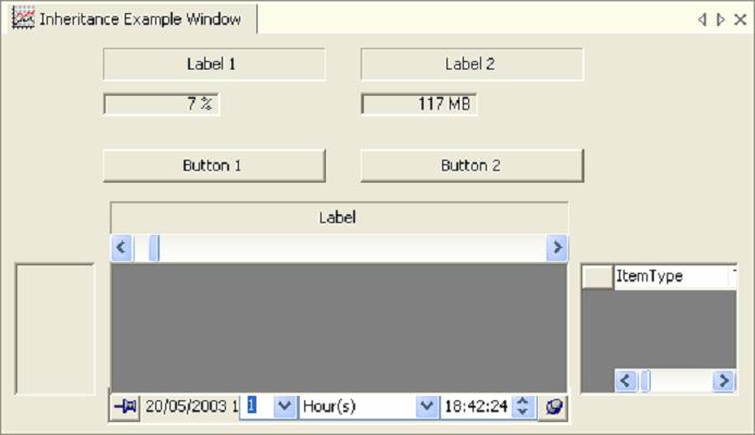 SYS 600 9.3 1MRS757708 Then we create a new chart node called Inheritance Example Window by selecting template Inheritance Example from the menu that shows all templates (left in the figure below).
