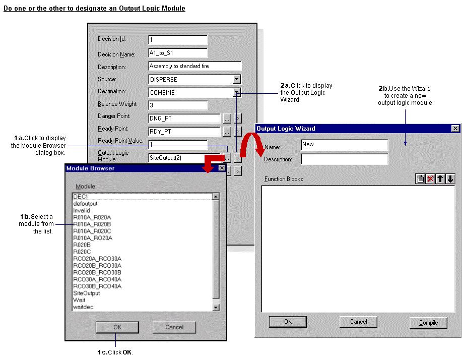 Method 2 A. Click to display the Output Logic Wizard. B. Go to topic, "Configure the Output Modules Group" in this chapter for complete details about configuring an output logic module. 13.