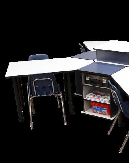 BUILDERSPACES SPACEPORT Build your learning space how you want it. Reconfiguring your makerspace workstations is a breeze with the BuilderSpaces SpacePort.