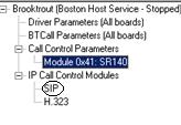 3-8 Section 3: Installing and configuring SR140 module Dialogic Modem Driver Installation and Configuration Guide Additional SIP configuration Follow the procedure below for additional SIP