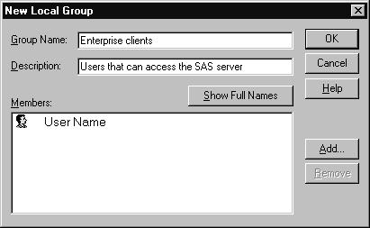 38 Step 2 Identifying Client Users 4 Chapter 4 Step 2 Identifying Client Users After you set up the login that will run the spawner, you must identify the user IDs and groups that can launch SAS by