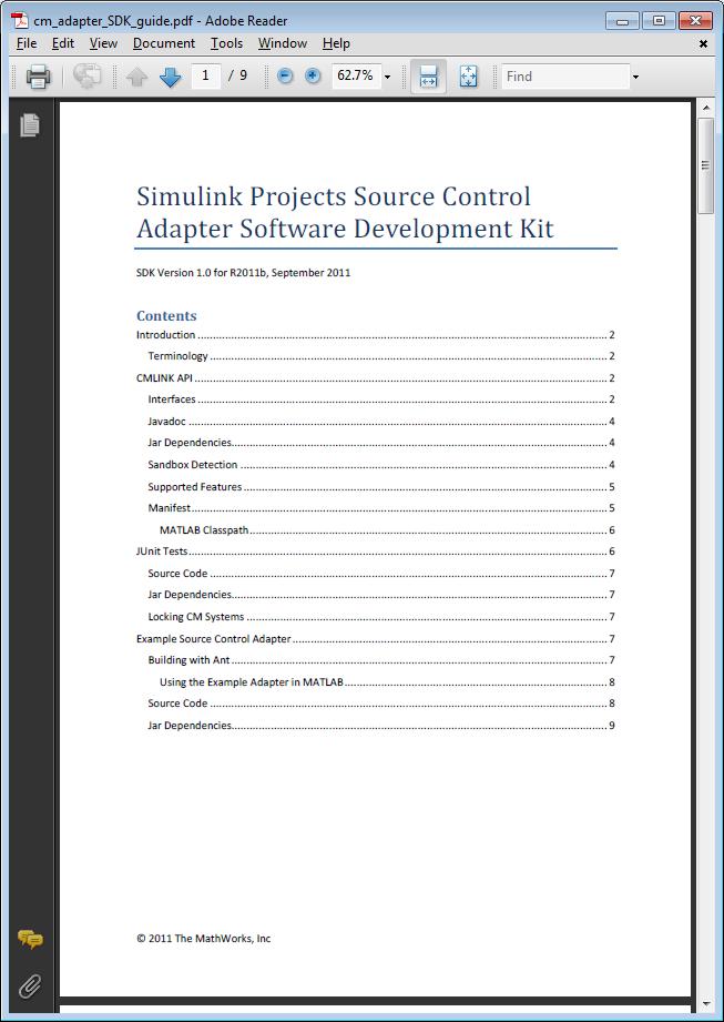 Simulink Projects with source control