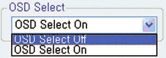 OSD Enable/Disable OSD Enable/Disable is used to turn on or off the OSD (on-screen display) of the display.