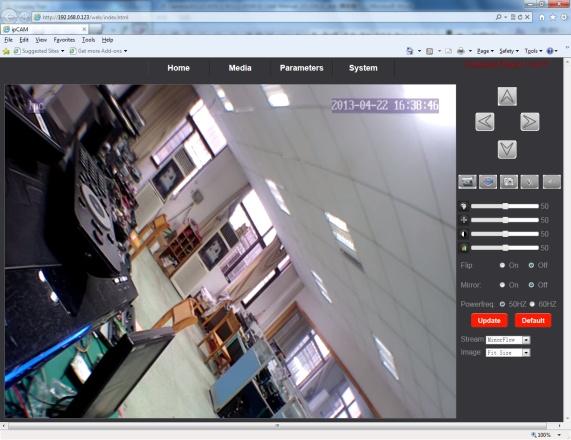 7. Mobile Phone Support This IP camera can transmit live feed to your mobile phone, and support P2P for mobile monitoring, so that you can have on the go access to your surveillance system from