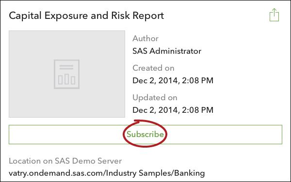 14 9 When the report details are displayed, tap Subscribe to add the report to your portfolio. The download time depends on your connection speed and the report size.