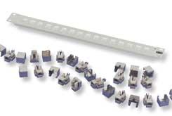 TELECOMMUNICATIONS ROOM 110CONNECT PATCH PANELS 110Connect Modular Jack Patch Panels, Shielded, Almond Number of Ports Height (Inches) Part Number 16 1.75 557429-2 32 3.50 557430-2 48 5.