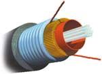 CABLE FIBER OPTIC CABLE Outside Plant (OSP) CLT Armored Jacket, 4-12 Fiber Fibers Filled Buffer Tube Water-Blocking Outer Strength Members Strength Members Corrugated Armor Outer Jacket OSP Armored