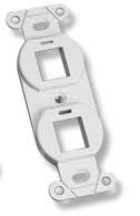 WORK AREA OUTLETS Stainless Steel Faceplates from Semtron Description 2-Port with power 4-Port with power 6-Port with power Also available in brass and bronze.