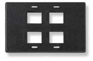 WORK AREA OUTLETS FLEX-MODE FACEPLATES Flush 110Connect Faceplate for Herman Miller Furniture 4-Port PART NUMBER 558357-X X
