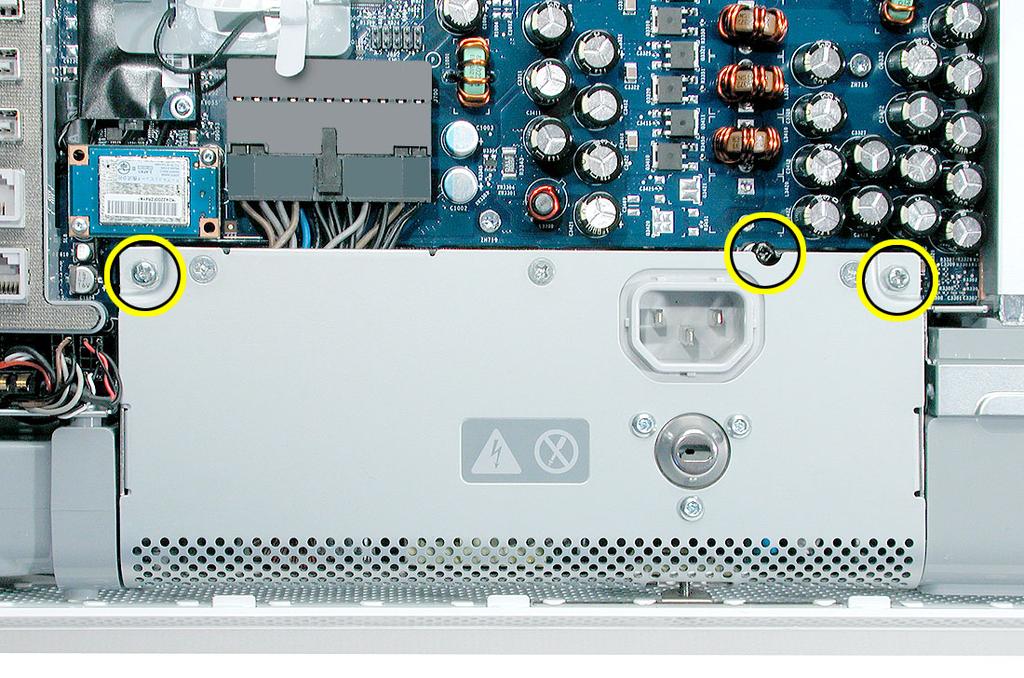 2. Locate the power supply in the picture below. 3.