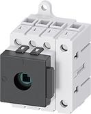 ..440V P/ AC-23A I u / AC-21A kw A d Main control and EMERGENCY-STOP switches, basic switch without knob-operated mechanism Degree of protection at front side IP20 Including terminal cover for the